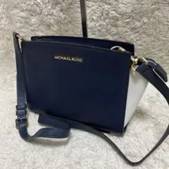 MICHAEL KORS ショルダーバッグ　レザー　ネイビー　Selma