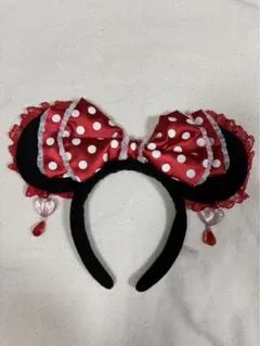 ミニーちゃん イヤリングカチューシャ 赤