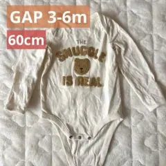 【美品】gap ボディスーツ　3-6m ブラナンベア　60cm