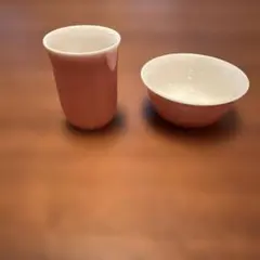 ピンクの台湾茶器