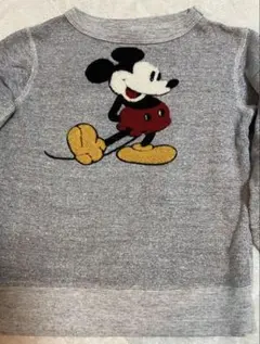 ミッキーマウス　グレー トレーナー110