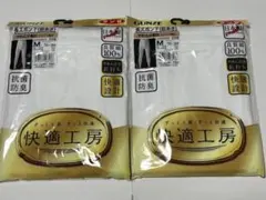 【美品】グンゼ 長ズボン下(前あき) KQ3002 Mサイズ 白 2組セット