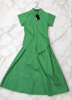 TWINSET ACTITUDE グリーン　シャツ ワンピース　XSのサムネイル