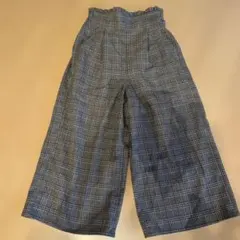 milky coast チェック柄 ワイドパンツ Sサイズのサムネイル