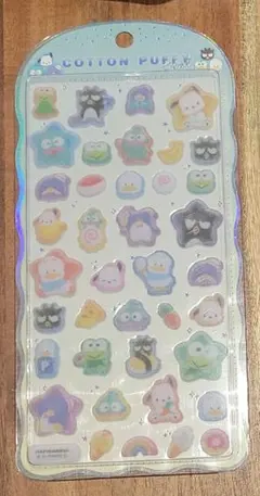 【正規品】コットンパフィーシール サンリオキャラクターズ はぴだんぶい
