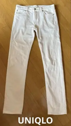 ユニクロ　UNIQLO ホワイト デニムパンツ　30（76センチ）