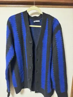 ZARA 青と黒のカーディガン
