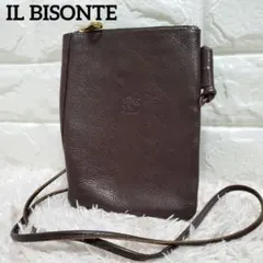 美品 IL BISONTE イルビゾンテ クロスボディ サコッシュ バッグ