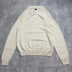 BATONER コットン カシミヤ スーパーソフト クルーネック アイボリー 2のサムネイル