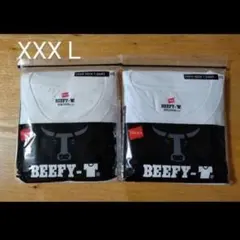 ビーフィー 2枚組 白ホワイト　 メンズ ユニセックス Tシャツ 半袖 XXXL