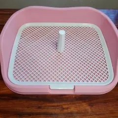 犬用 トイレトレー ピンク メッシュタイプのサムネイル