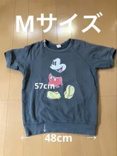 ユニクロ ミッキーマウス トレーナー M グレー