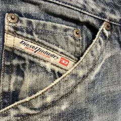 【DIESEL】ダメージ加工MENSストレートデニムジーンズ☆ディーゼルＷ32