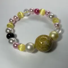 パワーストーン デザインブレスレット ハンドメイド