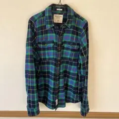 Abercrombie & Fitch チェック柄長袖シャツ M