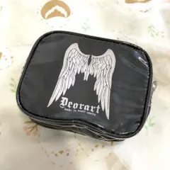 Deorart 天使の羽 ポーチ ブラック