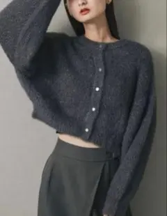 SENSE OF PLACE グレー カーディガン 長袖