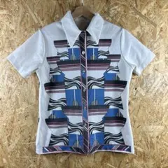 半袖 メンズ ポロシャツ Mサイズ 古着 平成 y2k 激安 ファッション