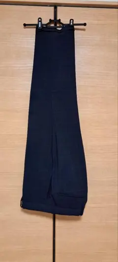 ネイビー チェック柄 スラックス(LES MUES)