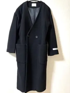 HARE チェスターコート　ブラックコート