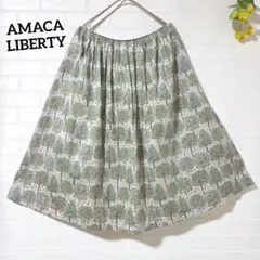 【AMACA　LIBERTY】 ツリー　スカート　リバティ　サイズ38のサムネイル