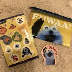 パペットスンスン スシローコラボ ポーチ シール ステッカー