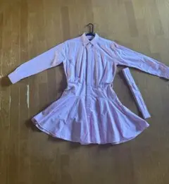 【美品】Polo Ralph Lauren ピンクシャツワンピースのサムネイル
