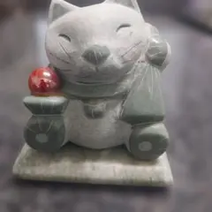 郷土玩具 古作 栃木 日光東照宮 日光山 眠り猫 ネコ 土人形 縁起物