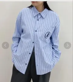 極美品 セブンテン SVT刺繍 オックスシャツ (ブルーギンガム) - メルカリ