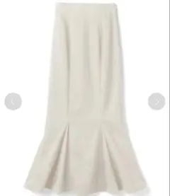 grl グレイル　ハイウエストマーメイドツイルスカート　アイボリー