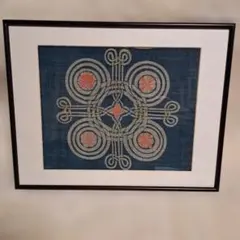 藍染め古布を使用した作品　獨楽　個展出品作品 藍染め古布を使用した作品 獨楽 個展出品作品 - メルカリ