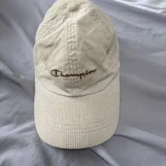 Champion コーデュロイ ベースボールキャップ ベージュ クリーム