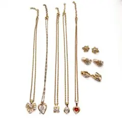 美品✨ニナリッチ ネックレス イヤリング ハート NR ロゴ リボン 8点 