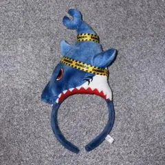 ユニバーサルスタジオジャパン　カチューシャ　ジョーズ　サメ　青