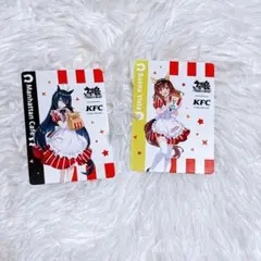 新品級 KFC ウマ娘 コラボタンブラーカード マンハッタンカフェ ブエナビスタ