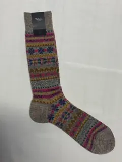 Tabio タビオ　マルチカラーパターンソックス　メンズ　日本製
