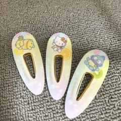 サンリオキャラクターズ ヘアピン 3点 トロピカル夏 前髪クリップ