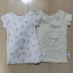 ユニクロ 半袖肌着 2枚セット 90cm