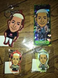 関口メンディー　レア　セット　グリッターキーホルダー　千社札　クリーナー