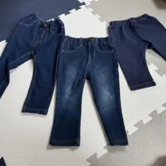 デニムパンツ3点セット 80