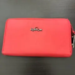 #1274 kipling ラウンドファスナー 長財布 レッドのサムネイル