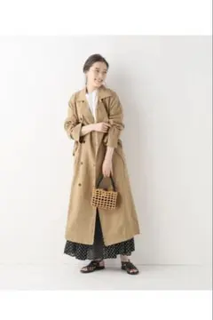 【タグあり】IENA DAGMAR ロング丈 トレンチコートのサムネイル