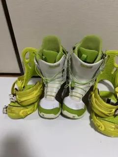 BURTON スノーボードブーツ 24cm ホワイト・グリーン・ブラック 女性用
