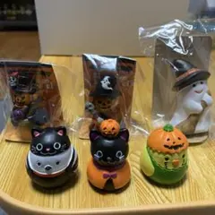 ハロウィンキャラクター置物６点