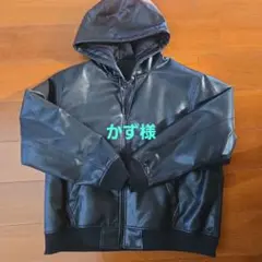 ジーユー レザータッチパーカー NT+E XXL