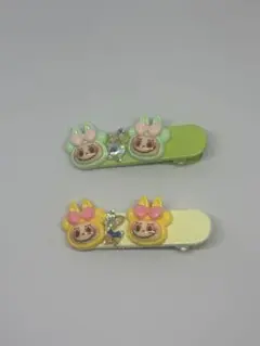 ラブブ らぶぶ Labubu 前髪クリップヘアピン へ アクリップ2個セット
