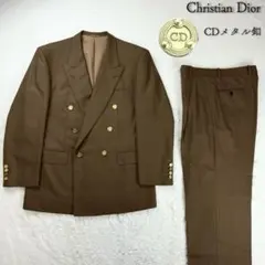 極希少 Dior クリスチャンディオール CDロゴ メタルボタン ダブルスーツ