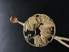 芙蓉 ススキ 金工細工 かんざし アンティーク 彫金 - メルカリ