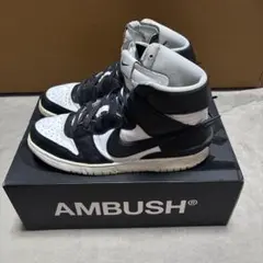AMBUSH ハイカットスニーカー ブラック/ホワイト