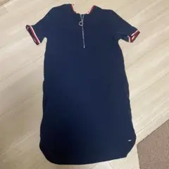 TOMMY HILFIGER ハーフジップポロシャツワンピース